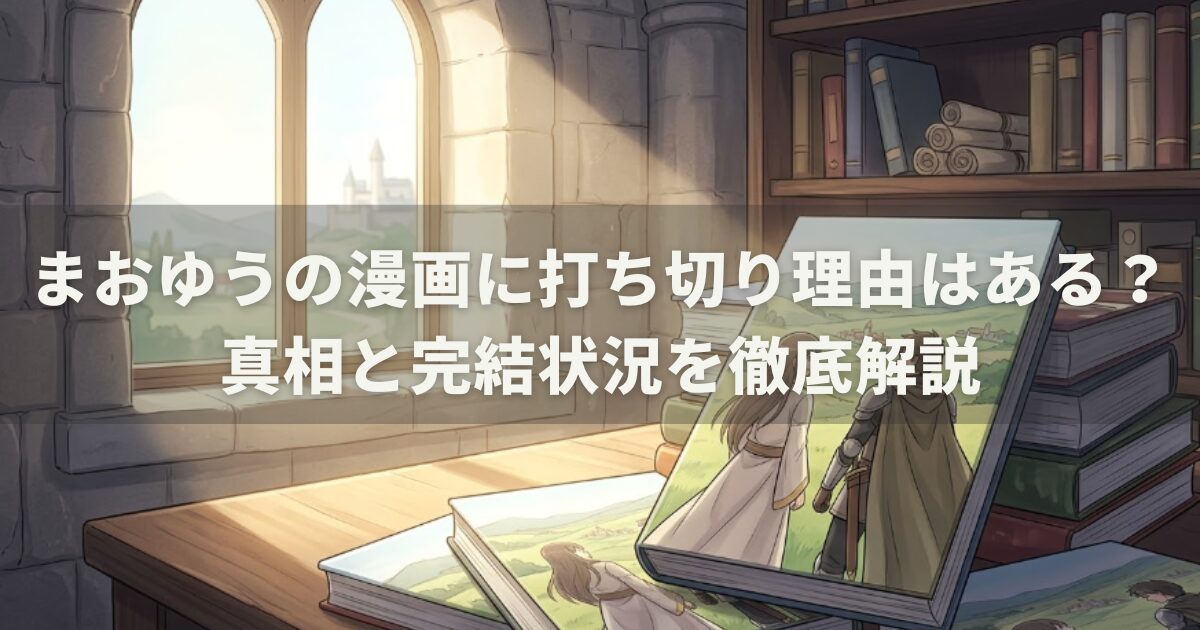 まおゆうの漫画に打ち切り理由はある？真相と完結状況を徹底解説
