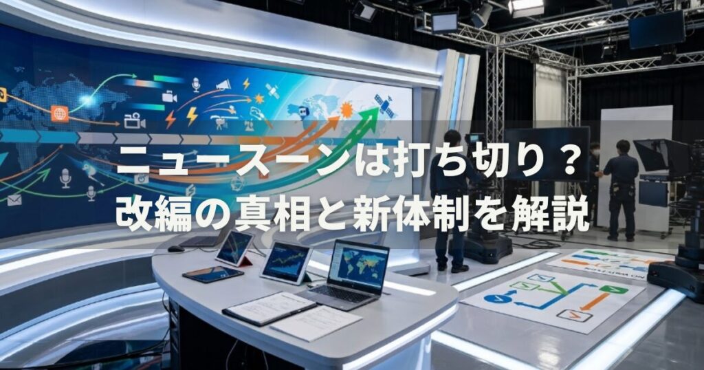 ニュースーンは打ち切り？改編の真相と新体制を解説