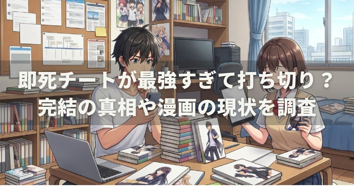即死チートが最強すぎて打ち切り？完結の真相や漫画の現状を調査