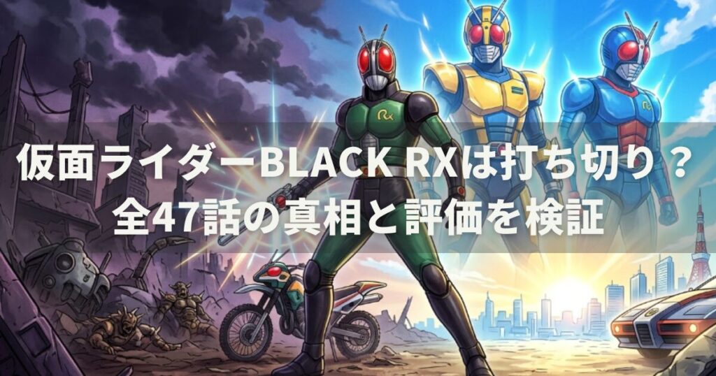 仮面ライダーBLACK RXは打ち切り？全47話の真相と評価を検証