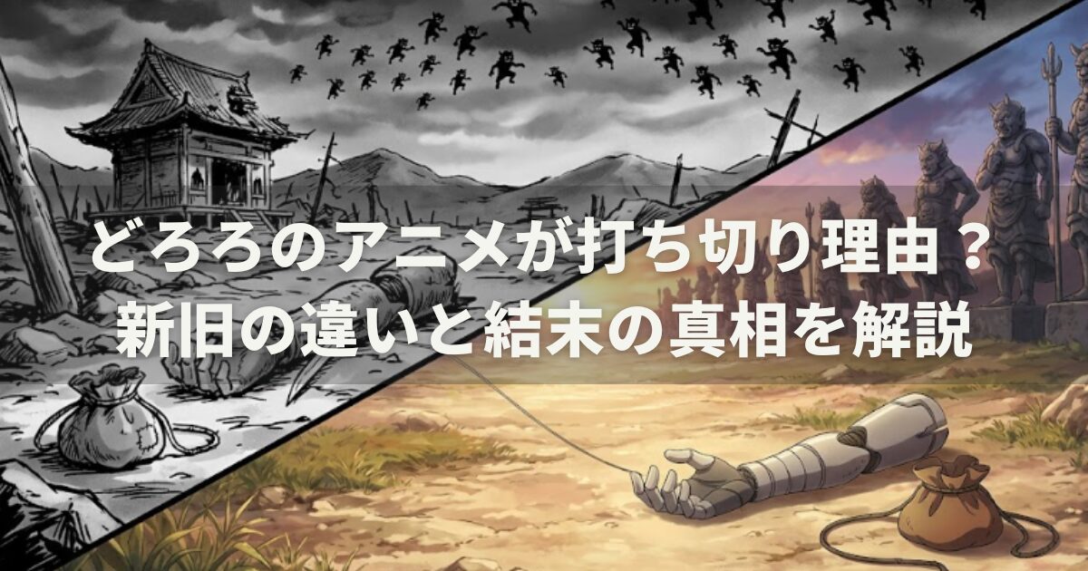 どろろのアニメが打ち切り理由?新旧の違いと結末の真相を解説