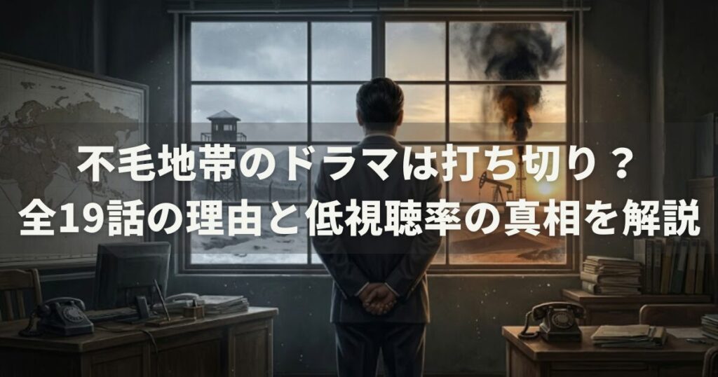 不毛地帯のドラマは打ち切り？全19話の理由と低視聴率の真相を解説