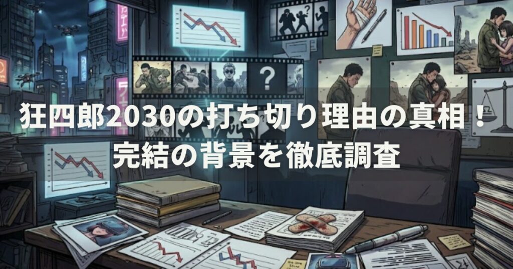 狂四郎2030の打ち切り理由の真相！完結の背景を徹底調査