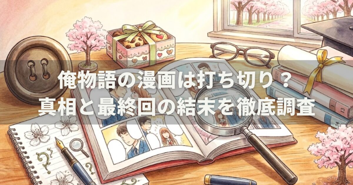 俺物語の漫画は打ち切り？真相と最終回の結末を徹底調査