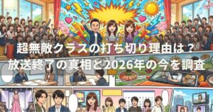 超無敵クラスの打ち切り理由は？放送終了の真相と2026年の今を調査