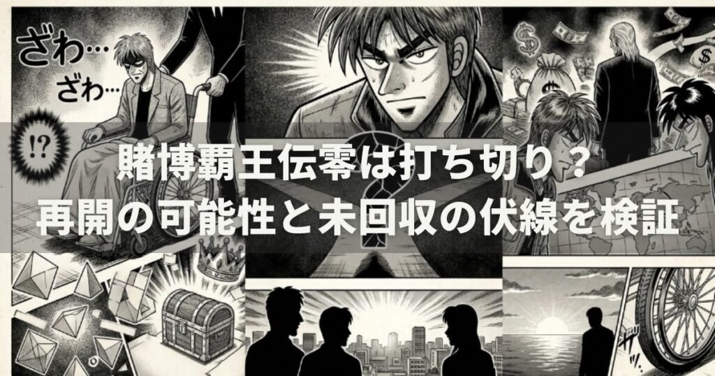 賭博覇王伝零は打ち切り？再開の可能性と未回収の伏線を検証