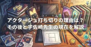 アクタージュ打ち切りの理由は？その後と宇佐崎先生の現在を解説