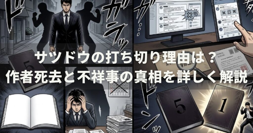 サツドウの打ち切り理由は？作者死去と不祥事の真相を詳しく解説
