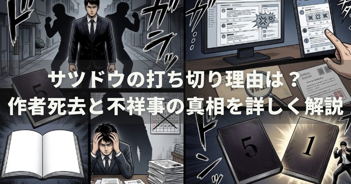 サツドウの打ち切り理由は？作者死去と不祥事の真相を詳しく解説