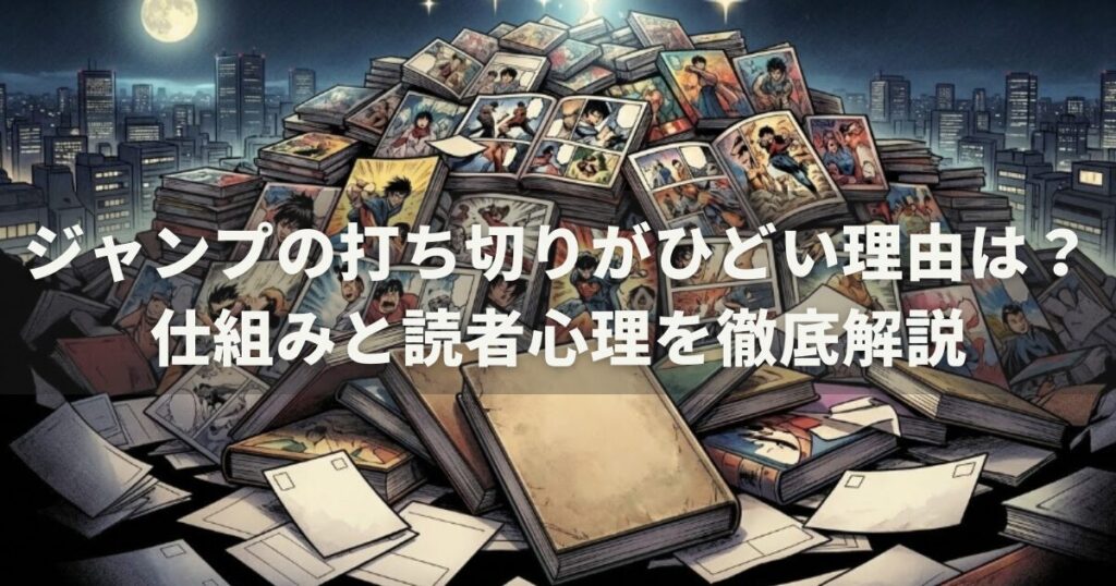 ジャンプの打ち切りがひどい理由は？仕組みと読者心理を徹底解説