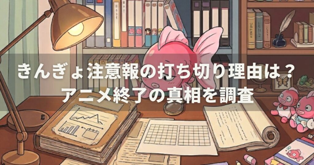 きんぎょ注意報の打ち切り理由は?アニメ終了の真相を調査