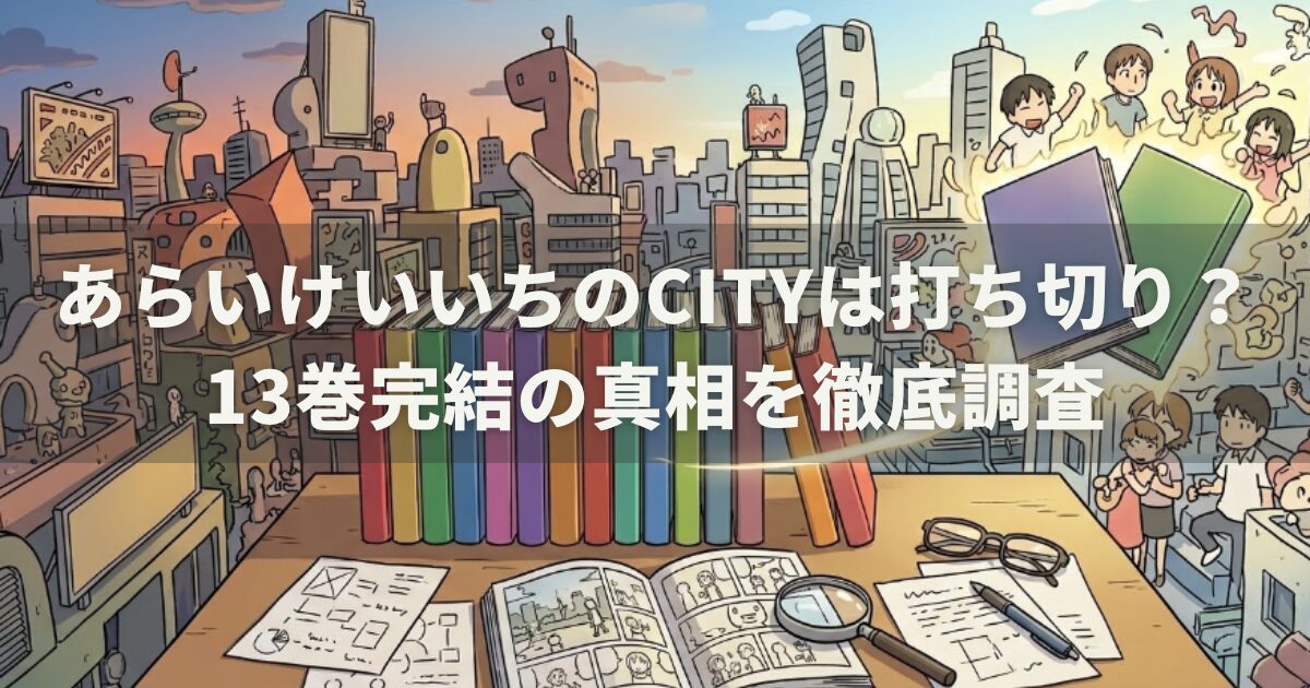 あらいけいいちのCITYは打ち切り？13巻完結の真相を徹底調査