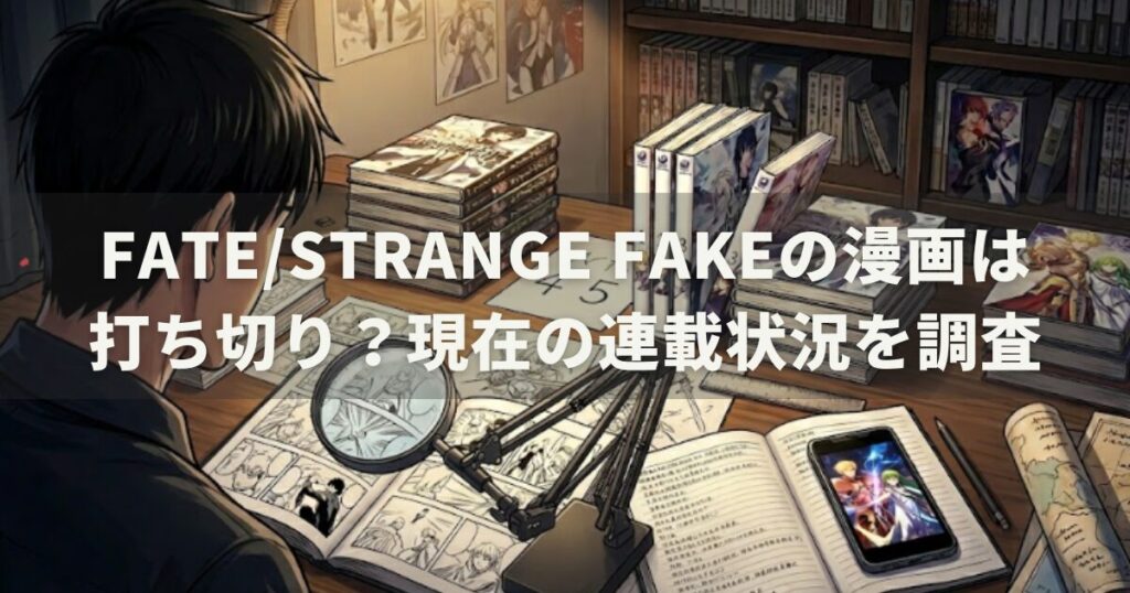 Fate/strange Fakeの漫画は打ち切り?現在の連載状況を調査