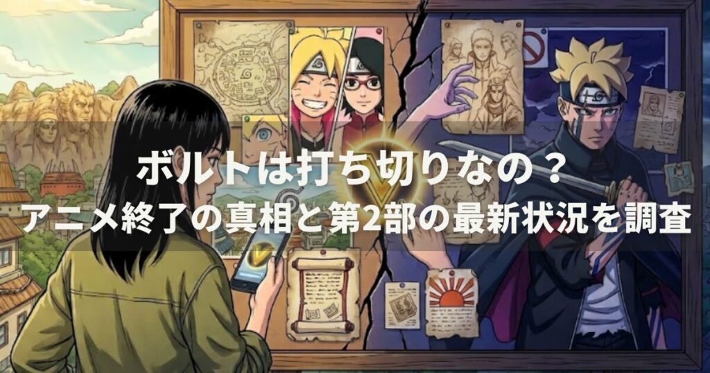 ボルトは打ち切りなの？アニメ終了の真相と第2部の最新状況を調査