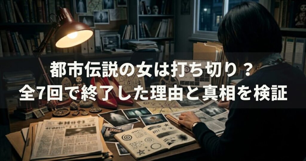 都市伝説の女は打ち切り?全7回で終了した理由と真相を検証