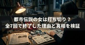 都市伝説の女は打ち切り？全7回で終了した理由と真相を検証