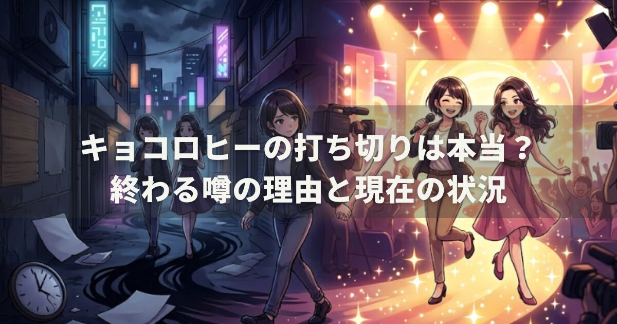 キョコロヒーの打ち切りは本当？終わる噂の理由と現在の状況