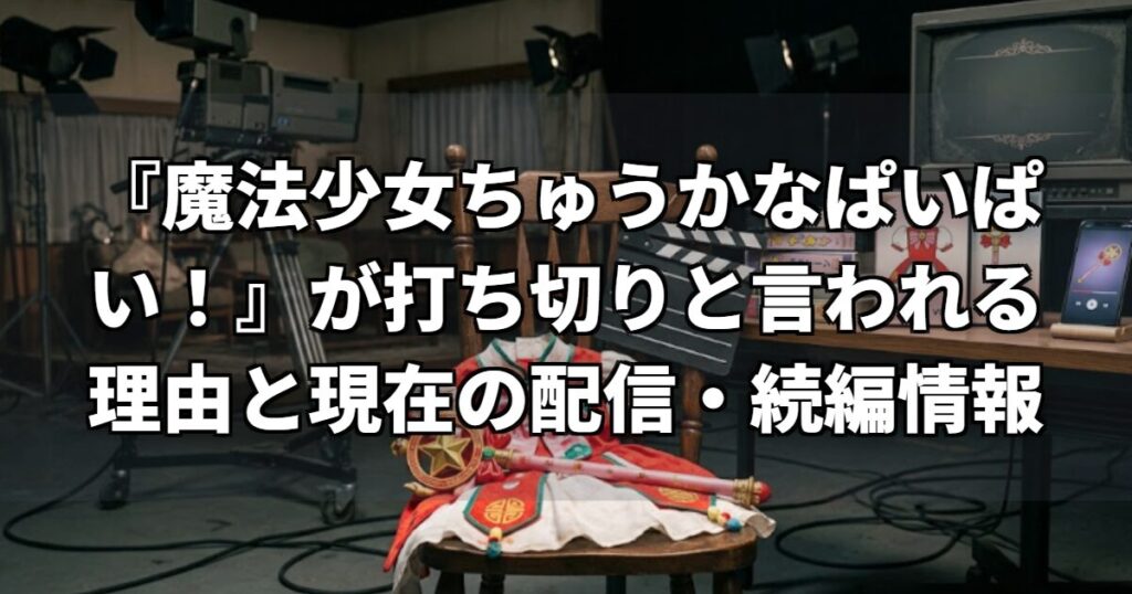 『魔法少女ちゅうかなぱいぱい！』が打ち切りと言われる理由と現在の配信・続編情報
