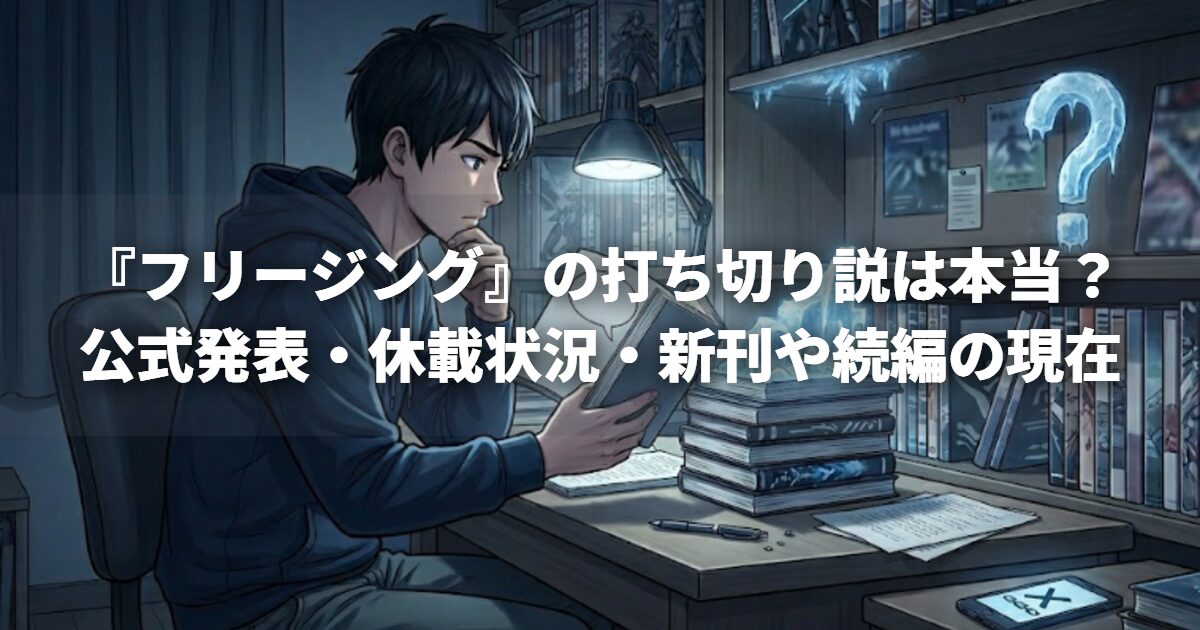 『フリージング』の打ち切り説は本当？公式発表・休載状況・新刊や続編の現在