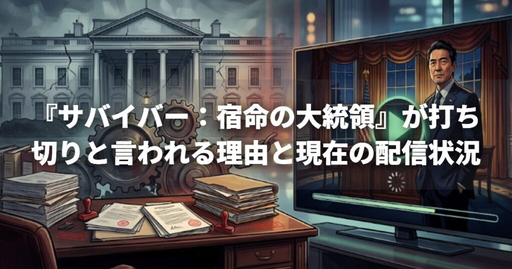 『サバイバー：宿命の大統領』が打ち切りと言われる理由と現在の配信状況