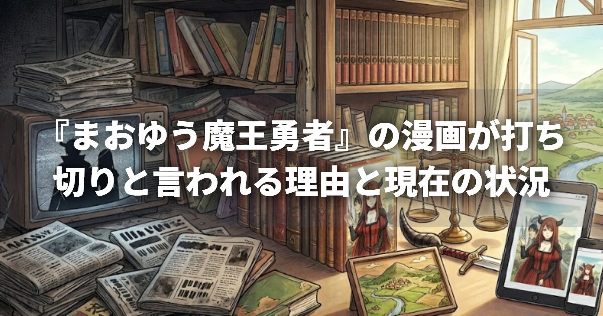 『まおゆう魔王勇者』の漫画が打ち切りと言われる理由と現在の状況