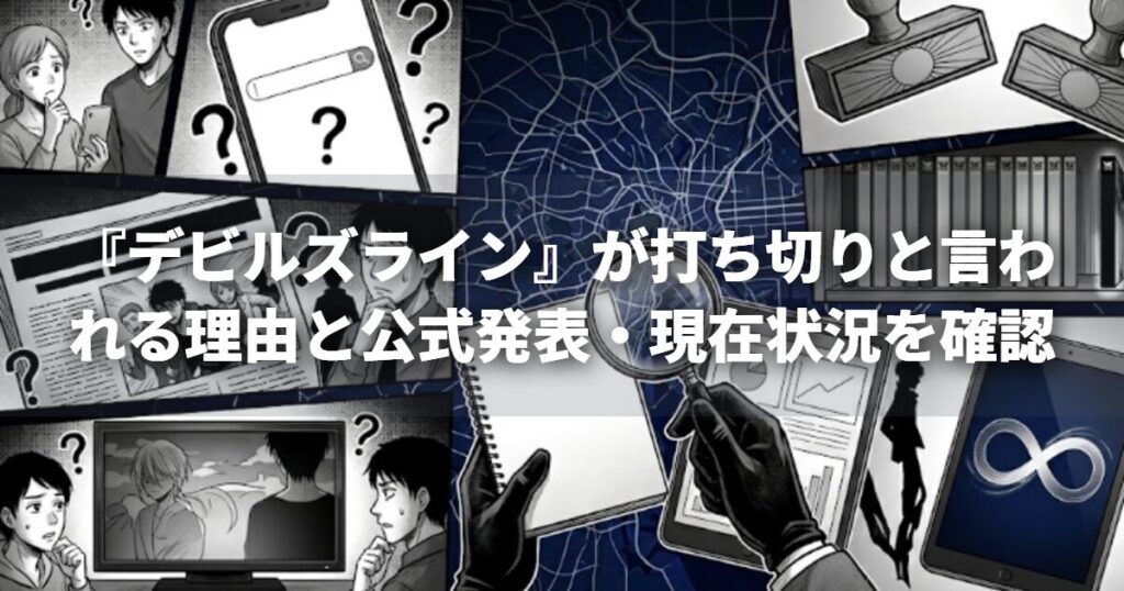 『デビルズライン』が打ち切りと言われる理由と公式発表・現在状況を確認