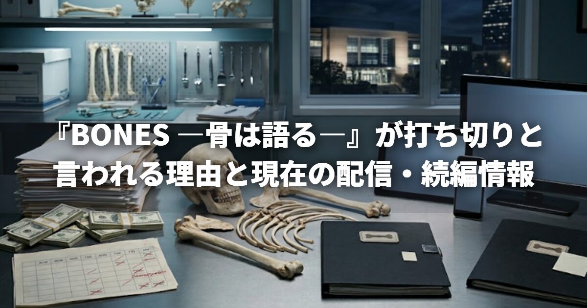 『BONES ―骨は語る―』が打ち切りと言われる理由と現在の配信・続編情報