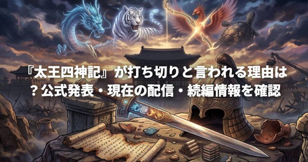 『太王四神記』が打ち切りと言われる理由は？公式発表・現在の配信・続編情報を確認