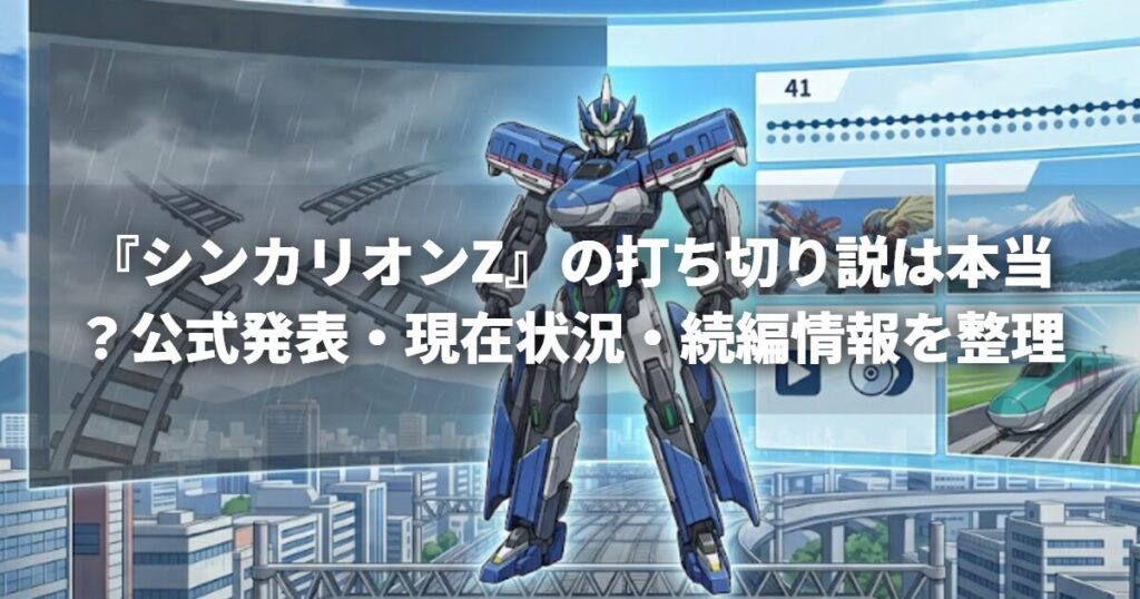 『シンカリオンZ』の打ち切り説は本当？公式発表・現在状況・続編情報を整理