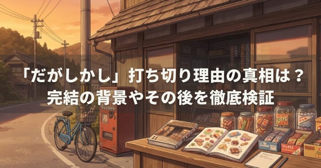 「だがしかし」打ち切り理由の真相は?完結の背景やその後を徹底検証