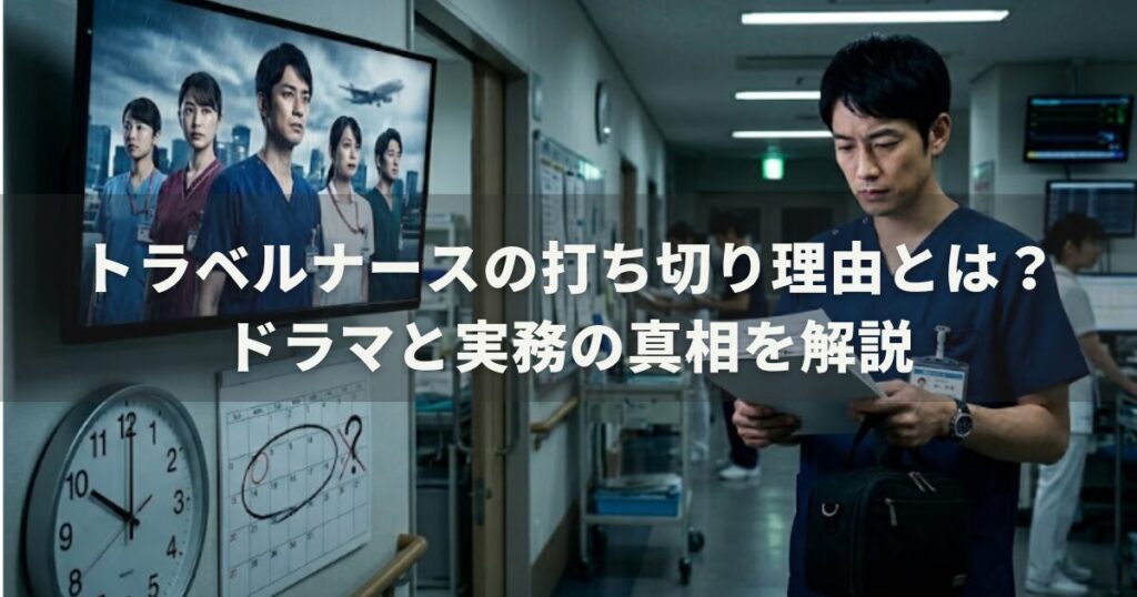 トラベルナースの打ち切り理由とは？ドラマと実務の真相を解説