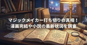 マジックメイカー打ち切りの真相！漫画完結や小説の最新状況を調査