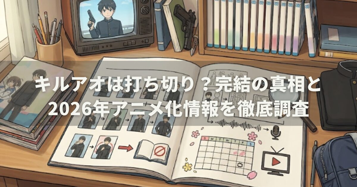 キルアオは打ち切り？完結の真相と2026年アニメ化情報を徹底調査