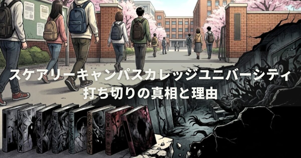 スケアリーキャンパスカレッジユニバーシティ打ち切りの真相と理由