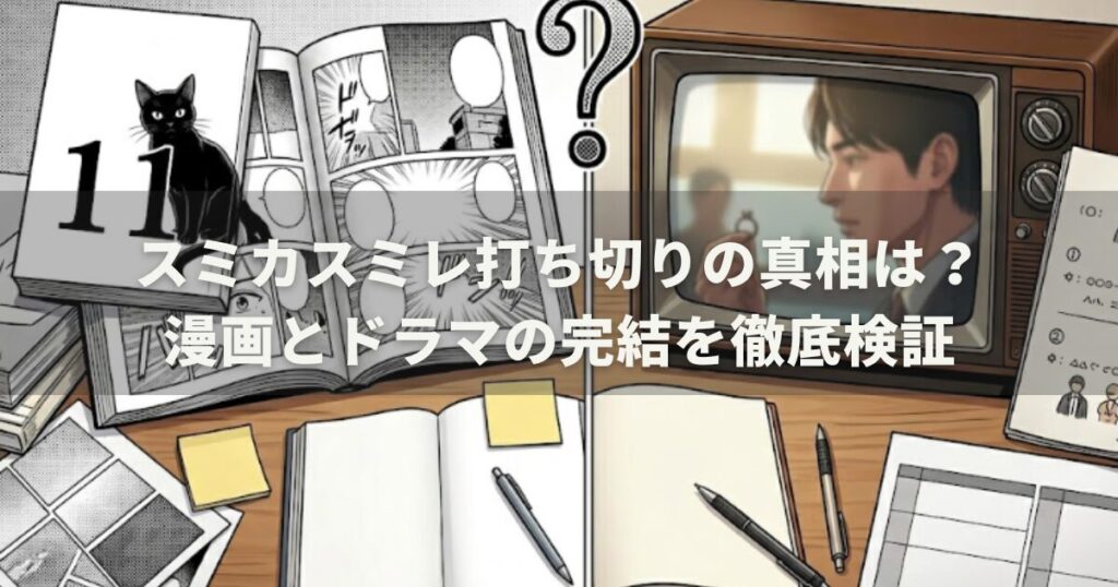 スミカスミレ打ち切りの真相は?漫画とドラマの完結を徹底検証