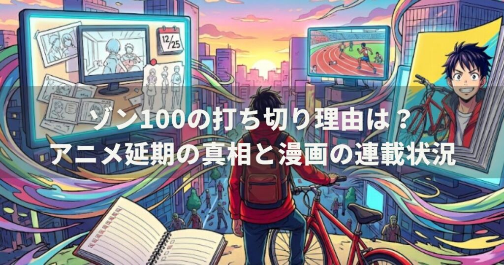 ゾン100の打ち切り理由は?アニメ延期の真相と漫画の連載状況