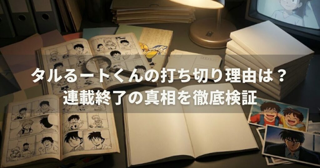 タルるートくんの打ち切り理由は？連載終了の真相を徹底検証