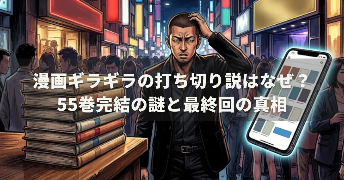 漫画ギラギラの打ち切り説はなぜ?55巻完結の謎と最終回の真相