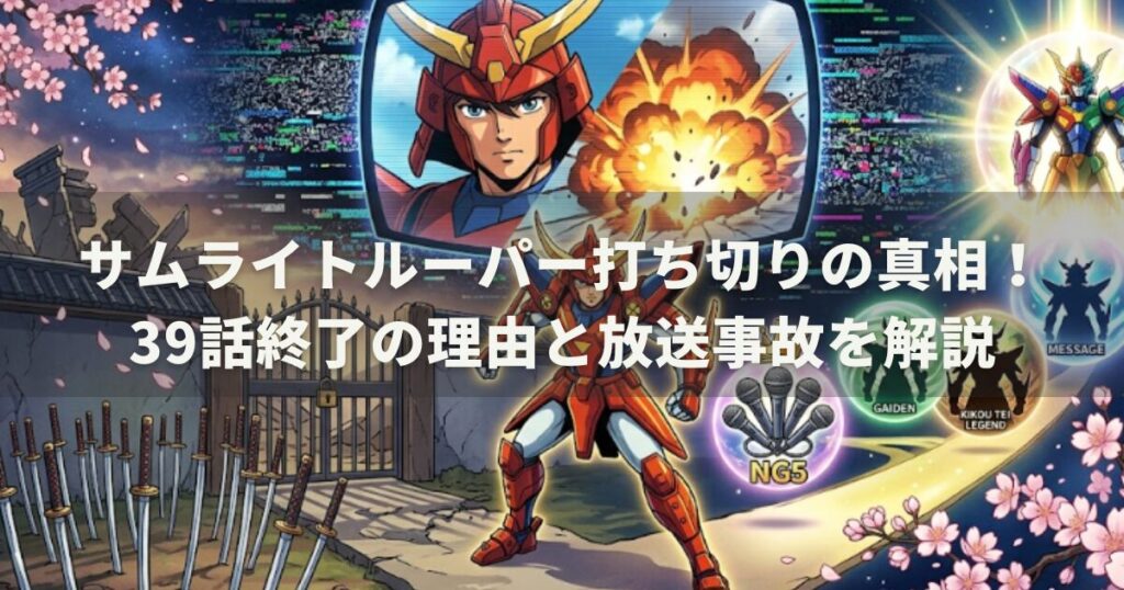 サムライトルーパー打ち切りの真相！39話終了の理由と放送事故を解説