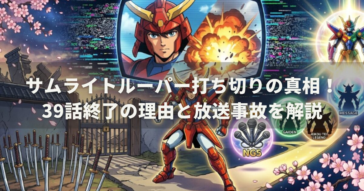 サムライトルーパー打ち切りの真相！39話終了の理由と放送事故を解説