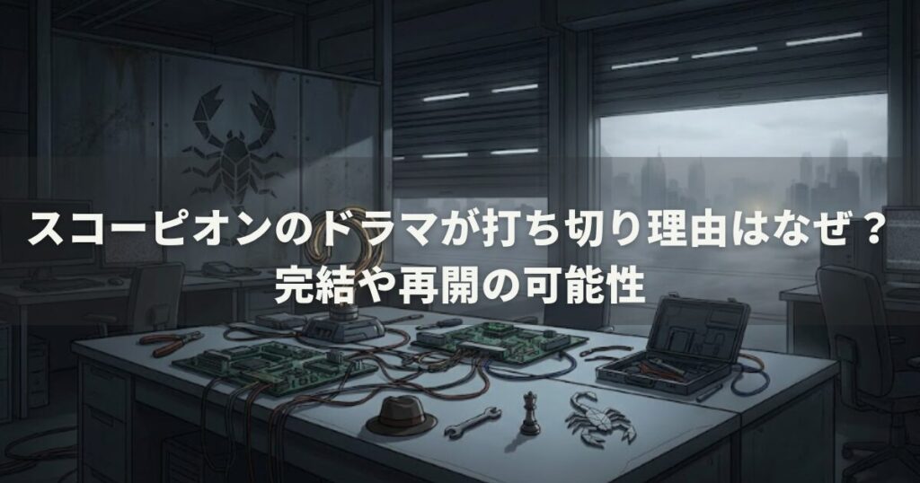 スコーピオンのドラマが打ち切り理由はなぜ？完結や再開の可能性
