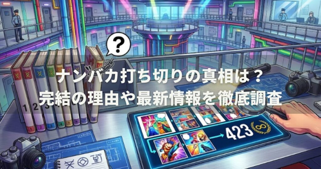 ナンバカ打ち切りの真相は?完結の理由や最新情報を徹底調査
