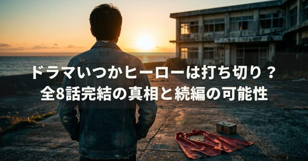 ドラマいつかヒーローは打ち切り？全8話完結の真相と続編の可能性