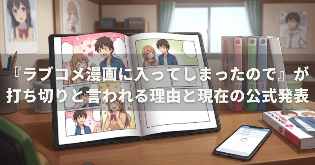 『ラブコメ漫画に入ってしまったので』が打ち切りと言われる理由と現在の公式発表
