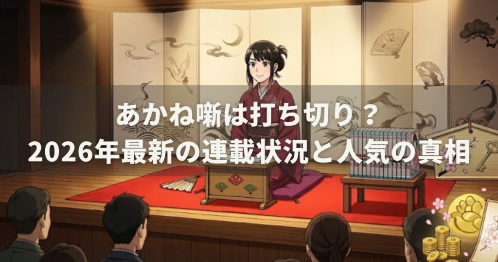 あかね噺は打ち切り？2026年最新の連載状況と人気の真相