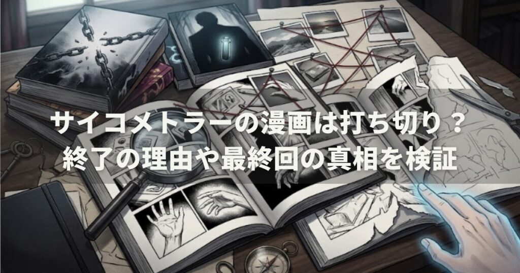 サイコメトラーの漫画は打ち切り?終了の理由や最終回の真相を検証