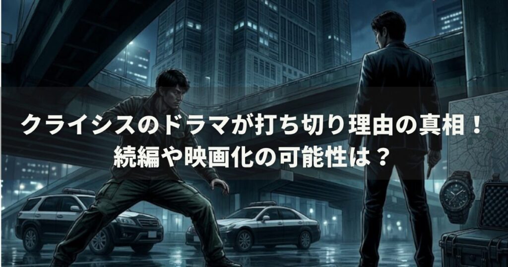 クライシスのドラマが打ち切り理由の真相！続編や映画化の可能性は？