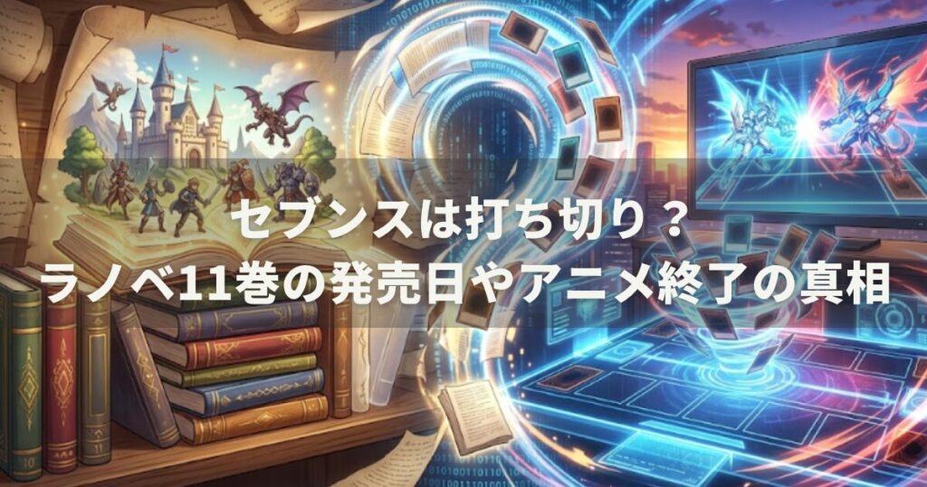 セブンスは打ち切り?ラノベ11巻の発売日やアニメ終了の真相