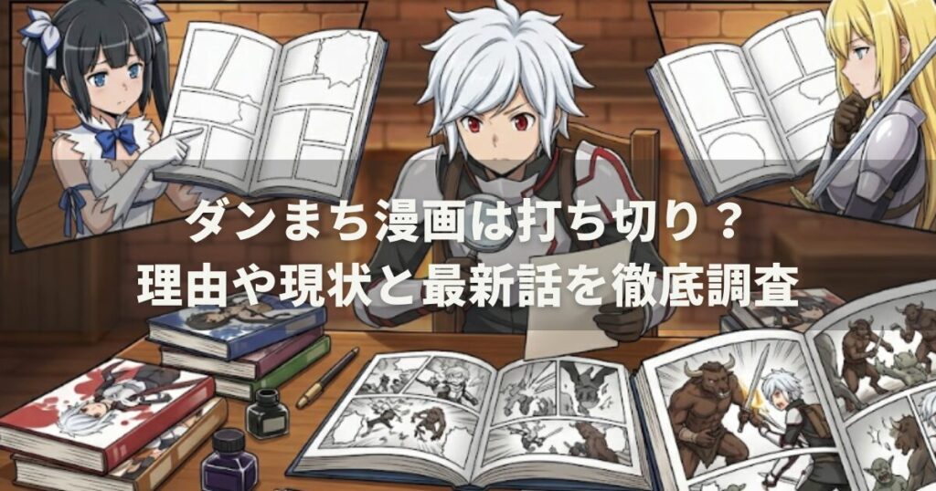 ダンまち漫画は打ち切り？理由や現状と最新話を徹底調査