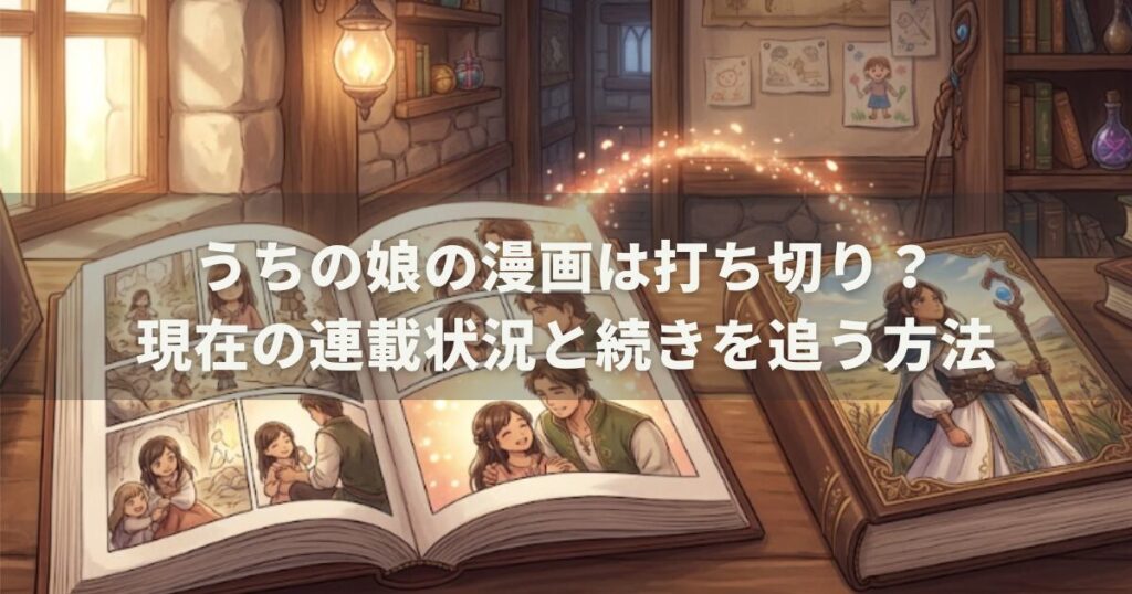 うちの娘の漫画は打ち切り？現在の連載状況と続きを追う方法